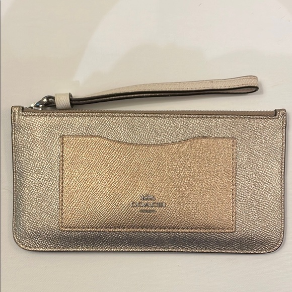 Coach Handbags - Coach Gold Wristlet